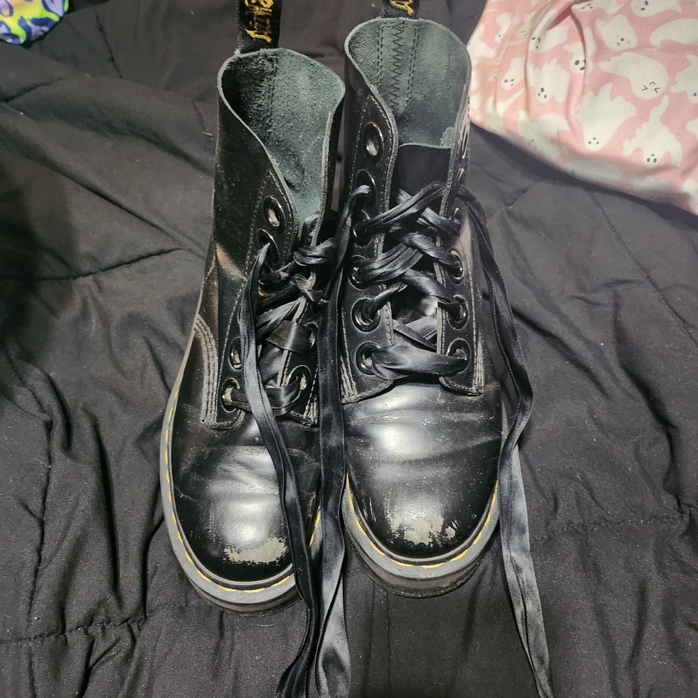 Dr. Martens Black Platform Boots